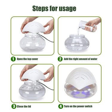 Air Purifier & Essential Oil Diffuser with LED Light - InspiredGrabs.com